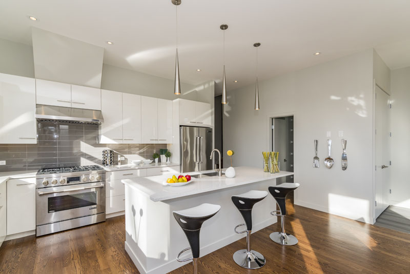 Beautiful shot of a modern house kitchen Solar Leads with Adsurdly